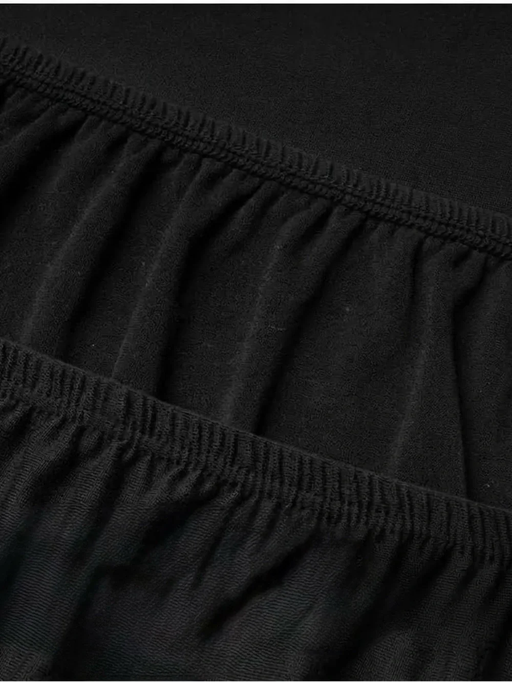 Barossa Design (Amazon) StretchWrap Bed Frame Skirt Cover in Black | Queen
